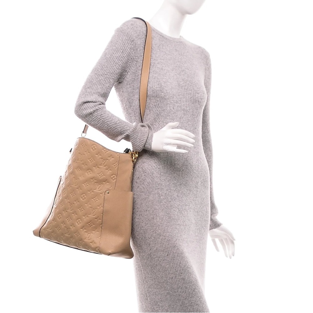 Authentic Louis Vuitton Bagatelle Empreinte beige Dune 2way discontinued hobo - Picture 2 of 15